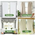 thumbnail image 6 of Ridicili 5/8" Telescoping Double Curtain Rods with Octagonal Finials, White, 84"-120", 5/8 Inches Front and 1/2 Inches Back Double Window Drapery Rod, 6 of 6