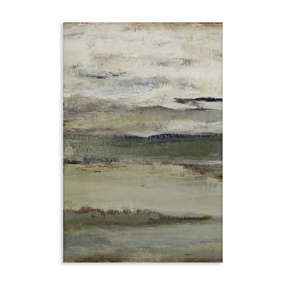 Stupell Industries Abstract Earth's Layers Abstract Painting Wrapped Canvas Canvas Art Print Wall Art, 16 x 24