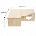 thumbnail image 2 of Hamster House Hideout Wood for Small Pet Hiding Toy Wooden Playset Chew Guinea Pig Supplies, 2 of 8