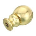thumbnail image 3 of Uxcell 1.5" Tall Aluminum Lamp Finials Cap Knob, Lamp Screw Holder Tapped 1/4 27, Gold, 3 of 5