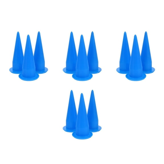 UPGRATOR Masteelf 12 Pcs Caulking Nozzle Applicator Plastic Caulk Nozzles for Reusable Tips for Sealing Cracks and Filling Joints
