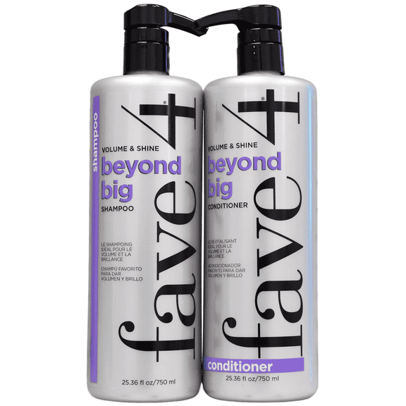 fave4 Beyond Big Shampoo & Conditioner 25.36 oz Duo
