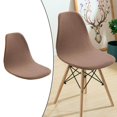 thumbnail image 1 of Shell Chair Seat Cover Conferences Hotel Banquet Home Dining Room Slipcover Anti-Dust brown, 1 of 8