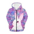 thumbnail image 5 of DISNIMO Galaxy Rabbit Hoodie Girls Star Zip Hoodie Kids Girls Hoodie Coat Boys Hoodie Sweatshirt Zipper Hooded Sweatshirts for Teens Girl Hoodie 14-16 Childrens Hoodie Jackets for Juniors Animal, 5 of 7