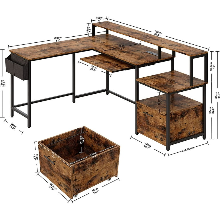 Corner desk sale 130cm