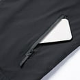 thumbnail image 3 of Men's Hooded Jacket Full Zip Long Sleeve Lightweight Outerwear with Zipper Pockets Casual Spring Fall Coat Daily Wear (XXL, Black), 3 of 8