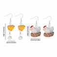 thumbnail image 3 of SUSHANG Earrings A Pair of Earrings Easter Chicken Nest and Egg Earrings Personalized Earrings Holiday Wear Jewelry Gift, 3 of 7