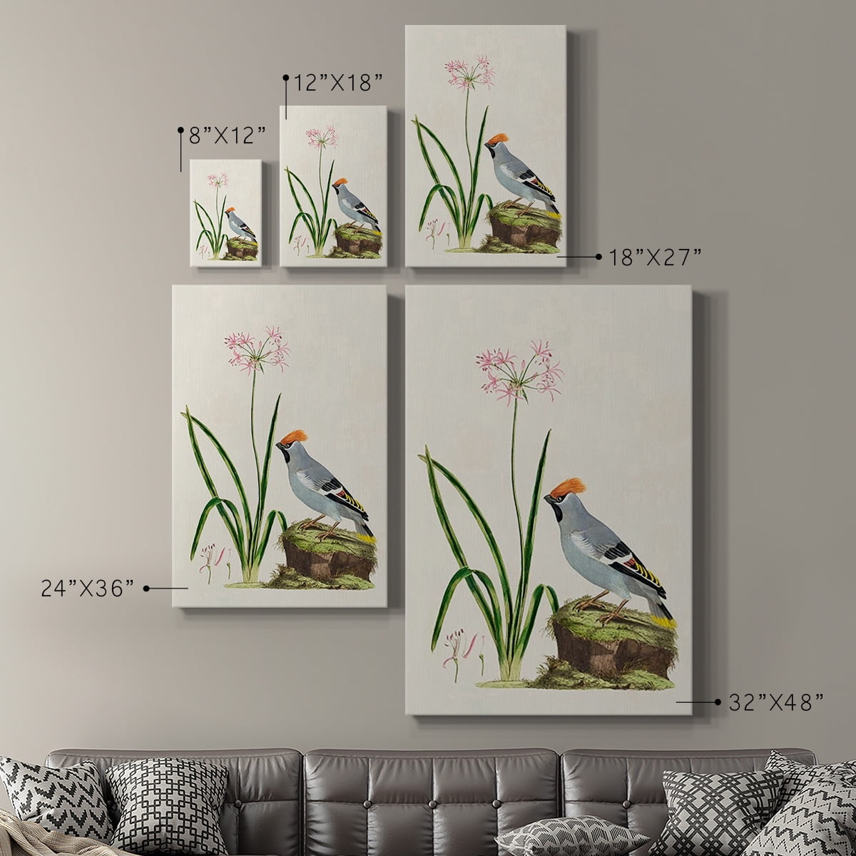 Bird in Habitat II Premium Gallery Wrapped Canvas - Ready to Hang