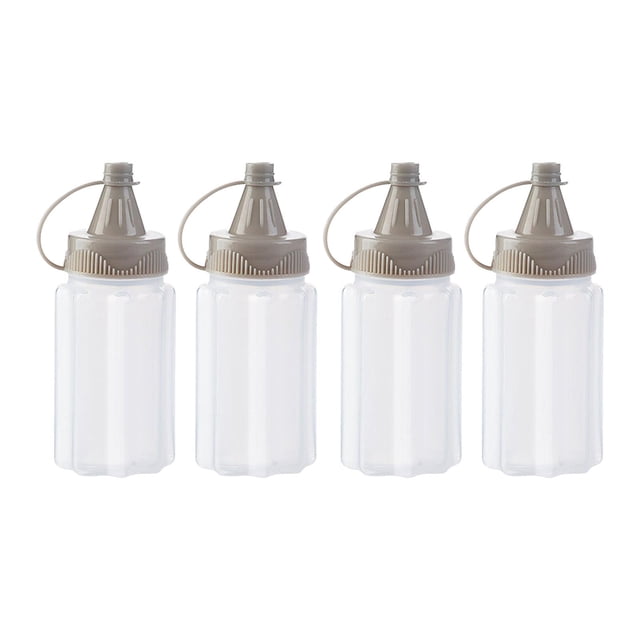 S SERENABLE 4Pcs Small Bottles Portable Food Storage Container Seasoning Bottles Bottle Gray