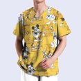 thumbnail image 3 of Camiseta de enfermería con estampado de Minnie y Mickey de Disney para hombre, tops casuales, manga corta, bolsillo con cuello en V, uniforme para mujer neutral, 3 of 5