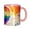 Pink, variant on Pride Heart Coffee Mug Fun Custom Ceramic Mugs 11oz Black