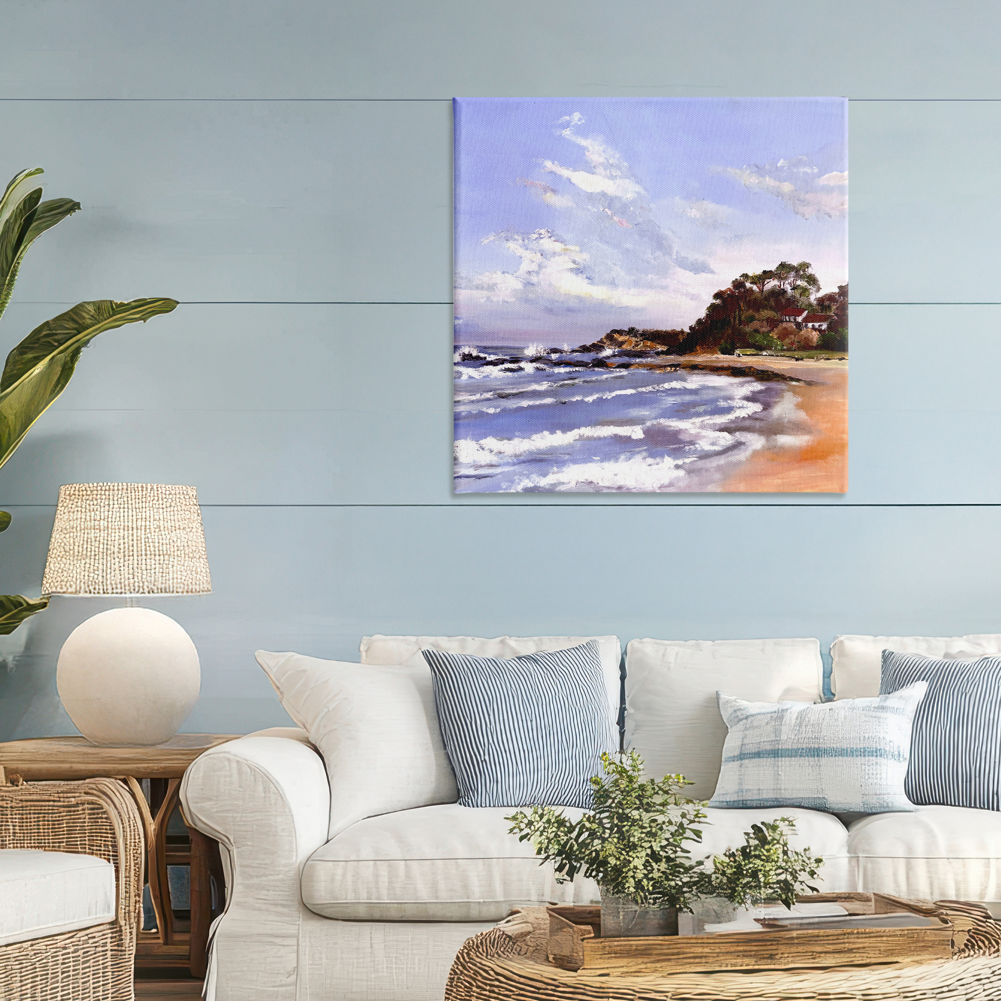 Malua Bay Seascape Canvas Wall Art, design by Patricia Reynolds