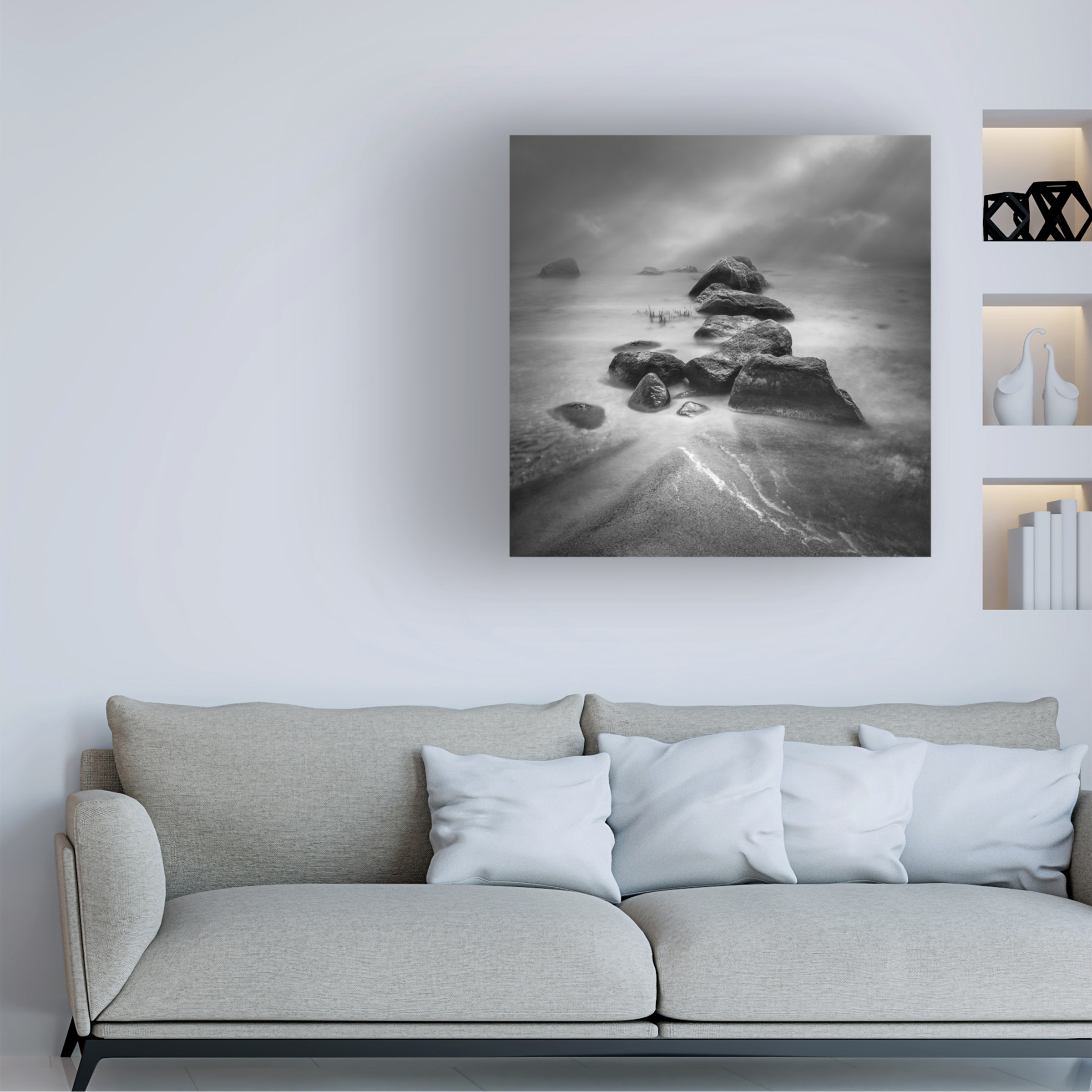 Joanna Maciszka 'Mysterious stones ...' Canvas Art
