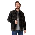 thumbnail image 2 of Free Country Men's Mountain Ridge Sueded Chill Out Fleece Jacket Olive Plaid L, 2 of 3