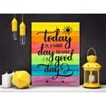 thumbnail image 3 of HFDF "Today is a Good Day to Have a Good Day" spirational Quote Canvas Wall Art, spirational Home Decor, Motivational Office Quote 20x24inch Framed, 3 of 5
