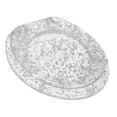 thumbnail image 2 of Ginsey Round Resin Decorative Toilet Seat with Chrome Hinges, Silver Foil, 2 of 11