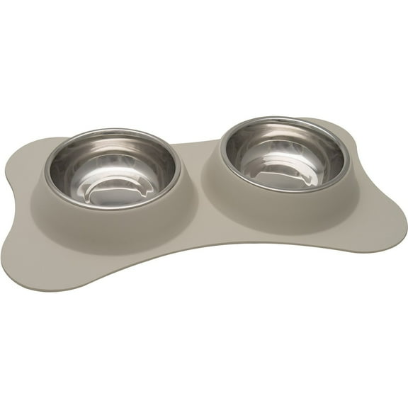 Loving Pets Products Dolce Bone Shaped Flex Diner-Small