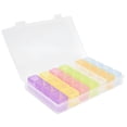 thumbnail image 3 of 28 Slots Clear Plastic Storage Box Portable Detachable Organizer Box for Small Items Earrings Necklaces MedicinesColors, 3 of 14