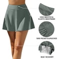 thumbnail image 2 of Charmo Womens Swim Skirt Bulit in Shorts Tummy Control Swimsuit Bottom with Side Pocket, 2 of 6