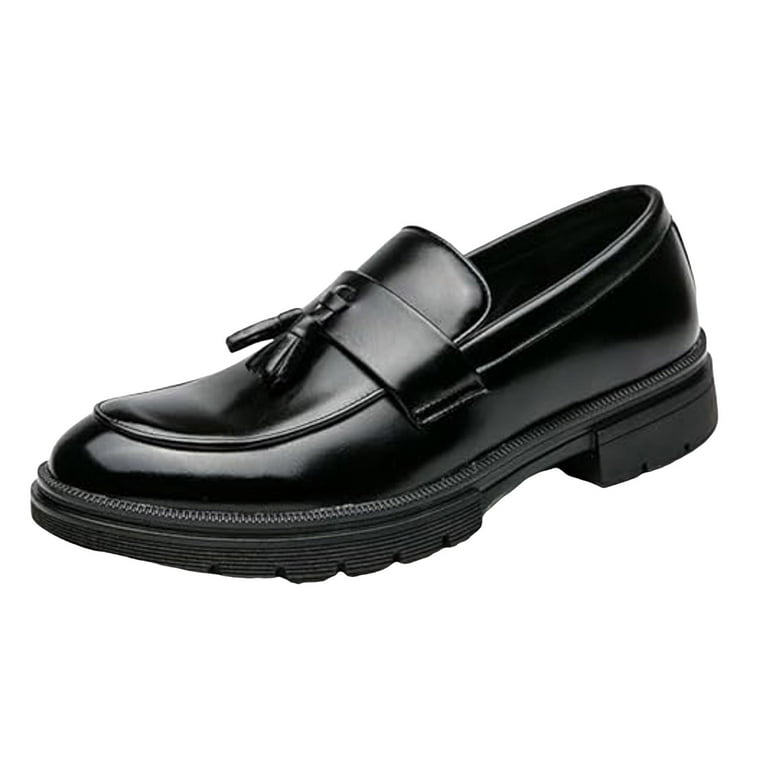 Men’s Slip-on Black Textured Leather with Tassel Shoe.  By Alfani Alfani Leather Tassel Loafers Mens | eBay main image 3