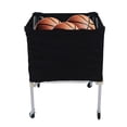 thumbnail image 1 of Carro De Bolas Con Ruedas, Carro De Almacenamiento De Bolas Negro Plegable Para Baloncesto, 1 of 7