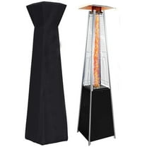 BOFANG 48,000 BTU Tilting Pyramid Patio Heater with Wheels for Outdoor Restaurant