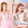 thumbnail image 4 of Juego de 10 pulseras y collares de sirena para niñas y niños, kit de disfraces de sirena, collar de cola de sirena con campana, pendiente de concha, pulsera de concha de perla, L, 4 of 5
