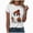 White, variant on TOWED22 Halloween Shirts for Women Cute Ghost with Coffee Pumpkin Shirts Cute Fall Short Sleeve Graphic Tee Tops(Yellow,XXL)