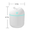 thumbnail image 3 of LACKUST Humidifiers for Bedroom,Silent Cool Mist USB Humidifier for Bedroom, Office, Plants - Easy to Clean,White, 3 of 7