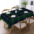 thumbnail image 3 of The Black Watch Tartan Plaid Rectangular Tablecloth 55"x70" with Lace Edge, Washable Durable Table Cover for Dining, Indoor Outdoor Home Restaurant Decor, 3 of 5