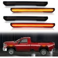 thumbnail image 3 of 4 PCS Smoked LED Side Marker for 2020-2023 GMC Sierra 2500HD 3500HD Pickup Truck, Front Rear Fender Side Markers Driver Passenger Sides Lamps, 3 of 7