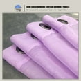 thumbnail image 5 of WPM Lavender Sheer Window Curtain Panels for Bedroom, Kitchen, Kids Room- Solid Semi Voile Drapes Grommet Living Room Panels. 54 inch wide x 45 inch long, Set of 2, 5 of 7