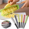 thumbnail image 3 of Isvgxsz Clearance Stainless Steel Box Cheese Grater, 2-Sided Cheese and Vegetable Grater, Slice, Shred, Grate Vegetables, Ginger, Potatoes, Handheld Food Shredder, Zester Grater, Includes Container, 3 of 3