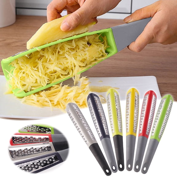 Stainless Steel Cheese Grater, Double-Sided Potato Shredder for Lemon Zesting & Vegetable Shredding, Rust-Resistant & Easy-Grip for Everyday Kitchen Use, Ideal for Home Cooks & Meal Prep Aestivo