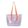 thumbnail image 2 of Bolsa de deporte, bolsa de la compra, bolsa informal de fin de semana para picnic, gimnasio, viajes o estudio. Azul rosa, 2 of 8