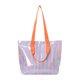 thumbnail image 2 of Bolso de mano tipo tote con rayas, bolso de hombro para enfermera, bolso de compras, bolso de hombro informal para fin de semana. Azul rosa, 2 of 9