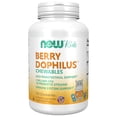 thumbnail image 1 of Suplementa los 120 comprimidos masticables BerryDophilus de NOW Foods, 1 of 4