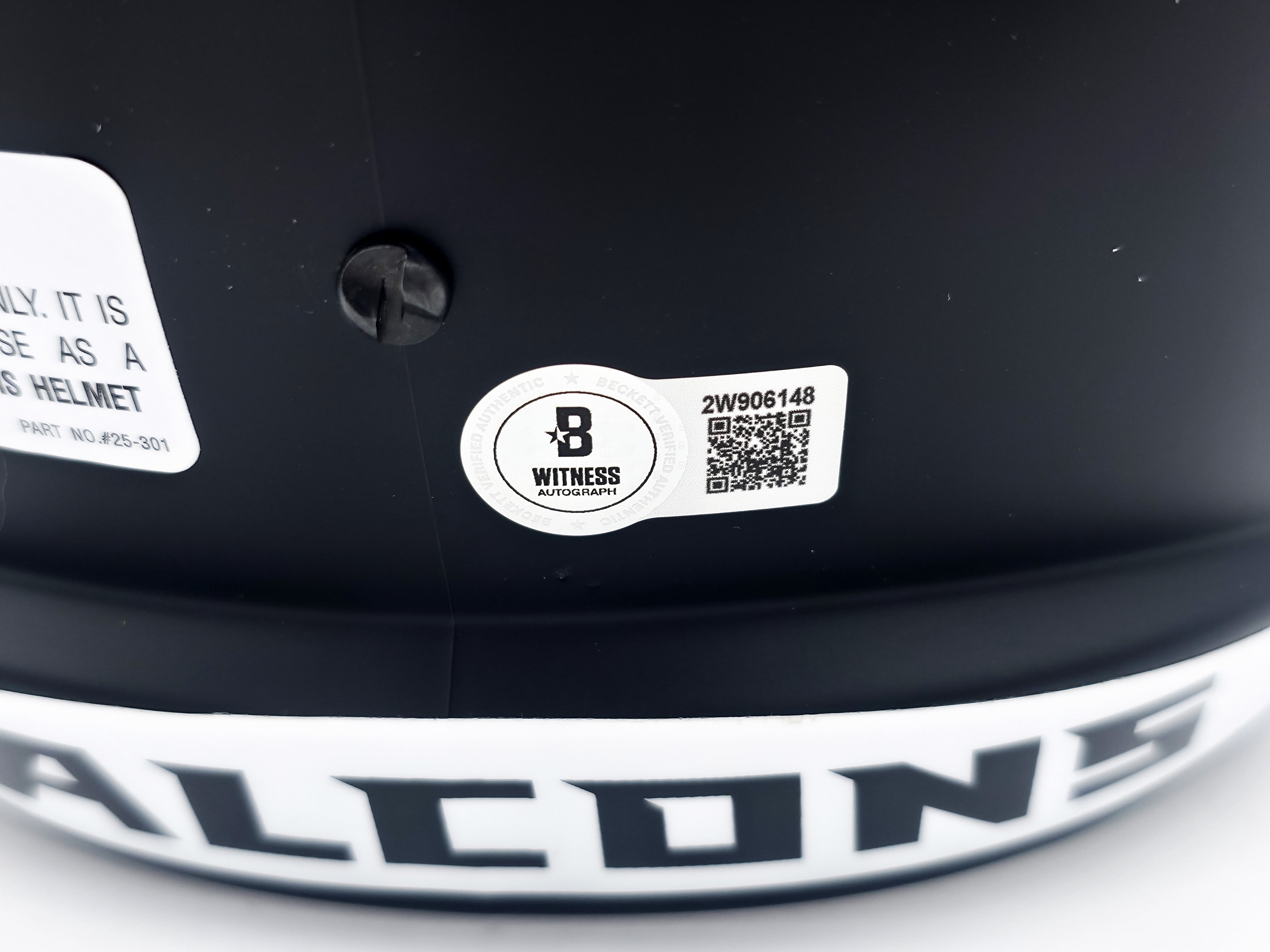 Michael Penix Jr. Autographed Atlanta Falcons 2020 Alternate Black Full Size Speed Replica Helmet Beckett BAS Witness 242567