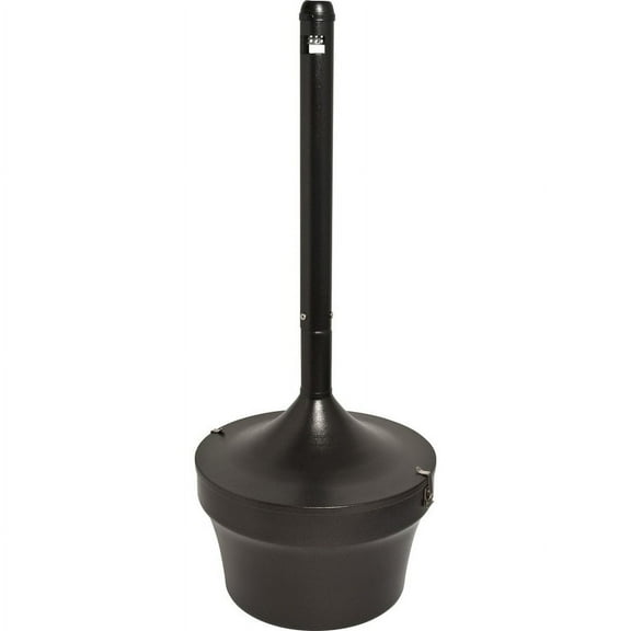 Genuine Joe 4.25 Gal Fire-safe Smoking Receptacle - 4.25 Gal Capacity - Fire-safe, Powder Coated, Weather Resistant, Handle, Sturdy, Durable, Long Lasting - 37" Height X 16" Width - Galvanized Steel