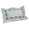 Luxe Platinum Embroidered Decorative Pillow