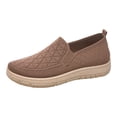 thumbnail image 5 of Rokment Orthopedic Platform Slip on Socks Walking Shoes for Women with Arch Support Comfortable Knitted Orthotic Nuring Non Slip Work Tennis Sneakers Coffee Size 6, 5 of 6