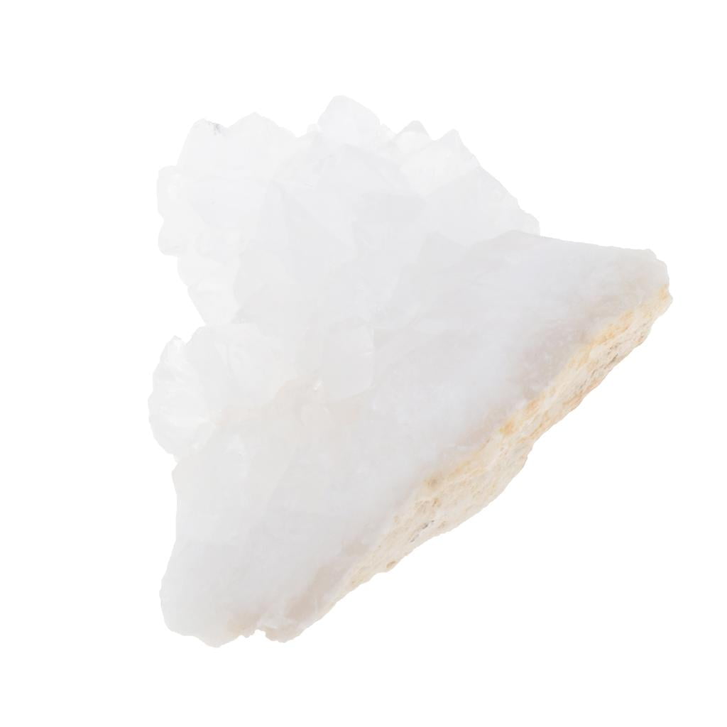 White Crystal Cluster VUG Specimen Natural Stones Minerals Reiki Heal 