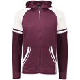 thumbnail image 1 of Adult Retro Grade Jacket, Maroon & White - Extra Large, 1 of 1