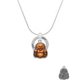 thumbnail image 2 of Delight Jewelry Resin Laughing Buddha in Frame Joy Ring Charm Necklace, 18", 2 of 4