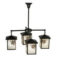 thumbnail image 5 of Meyda 60911 32 in. Seneca Winter Pine 4 Light Chandelier - Craftsman Brown, 5 of 7