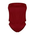 thumbnail image 4 of DOPI Women Strapless Bandeau Tops Swimwear Tankini Beach Swimsuit Bikinis Bathing Set, 4 of 4