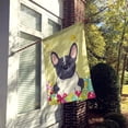 thumbnail image 2 of Caroline's Treasures BB6012CHF Easter Eggs French Bulldog Black White Flag Canvas House Size , Large, multicolor, 2 of 4