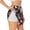 White, variant on Butterfly Printed 2 in 1 Women's Workout Shorts for Athletic Gym Running Shorts with Phone Pockets-Medium