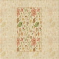 thumbnail image 1 of Ahgly Company Machine Washable Indoor Square Transitional Golden Blonde Gold Area Rugs, 5' Square, 1 of 7