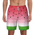 thumbnail image 3 of Uemuo Watermelon Pattern Mens Swim Trunks Quick Dry Board Shorts with Mesh Lining, Stretch Beach Shorts Quick Dry No-Chafing Board Shorts-Medium, 3 of 9